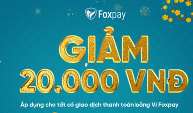 Xuân này mở Ví Foxpay: Mua sắm hết ý với ưu đãi lên tới 100.000 đồng